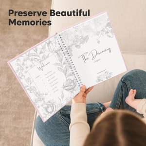 Livre de mémoire à couverture rigide Journal de grossesse pour les mères pour la première fois Cadeaux Souvenir Échographie Mignon Bébé Scrapbook Planificateur avec autocollants - Product Image 5