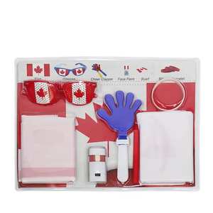 Conjunto de Productos para Aficionados al Fútbol 2024, Conjunto de Artículos de Apoyo para Fanáticos, Paquete de Fútbol con Bandera Nacional, Material de Poliéster, Tamaños Personalizados - Product Image 1