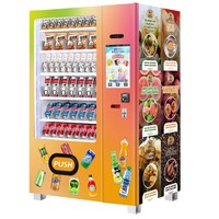 公交车站候车厅组合售货机智能零食饮料亭，带销售数据统计后台