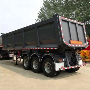 China New Dump <b>Trailer</b> Tipper Semi Truck <b>Trailer</b> for Sale Heavy Load 3 Axles Tipper - Product Image 6