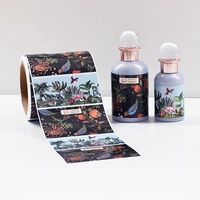Étiquettes adhésives personnalisées en or gaufré pour flacons de parfum, de soins de la peau et d'huiles, étiquettes d'emballage en PVC imperméables de qualité supérieure