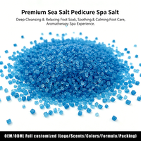 Sel de pédicure spa exfoliant doux, détoxifiant, aux extraits naturels de sel marin, parfum intense, 1 gallon, avec logo personnalisé et marque privée