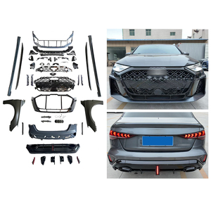 Kit de Carrocería Delantero y Trasero con Luces Antiniebla para Modificación de Auto RS3 2025, Actualización para Audi <span class=keywords><strong>A3</strong></span> 2021-2024 - Product Image 1