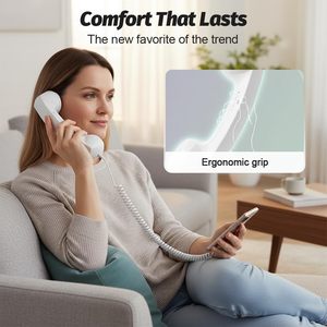 <span class=keywords><strong>Retro</strong></span> điện thoại cầm tay 2026 Cổ Điển <span class=keywords><strong>Retro</strong></span> điện thoại cầm tay có dây điện thoại cố định xử lý <span class=keywords><strong>Receiver</strong></span> cho di động di động video - Product Image 2