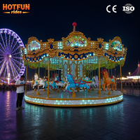 Manège chinois classique à 24 places en fibre de verre pour les parcs d'attractions et les projets de divertissement commercial