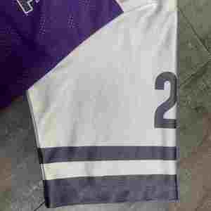 Fashion Custom Print Adult Retro American Jerseys Cropped Oversized Boxy Fit Short 100% Polyester Blank <b>Mesh</b> Football - Product Image 4