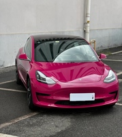 Carlise Premium TPU Selbstheilende Farbwechselnde Vollkarosserie-Stretchfolie Sternenlicht Rubinrot Autofolierung