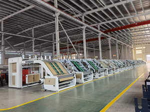 Machine de laminage de carton ondulé entièrement automatique à entraînement électrique QHPACK, haute vitesse, bon <span class=keywords><strong>prix</strong></span>, pour l'emballage de cartons - Product Image 3