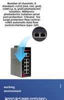 Equipo Industrial de Riel DIN con 1 Puerto RS232/485, Transmisión Transparente TCP/UDP, Servidor Cliente, Modbus RTU/ASCII, Doble Alimentación