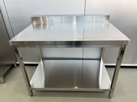 Table de travail en acier inoxydable commercial, robuste, 304 201, plan de travail de préparation pour la cuisine, pour la préparation des aliments dans les restaurants