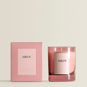 Vela Aromática Decorativa AIKUN en Frasco de Vidrio Colorido, Personalizable, con Aroma de Lujo para Terapia de Spa - Product Image 2