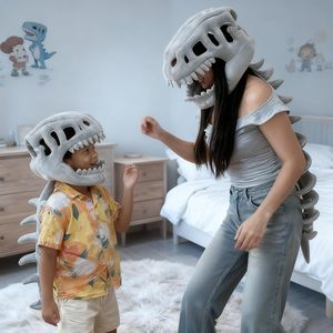 <span class=keywords><strong>Costume</strong></span> de <span class=keywords><strong>squelette</strong></span> de <span class=keywords><strong>dinosaure</strong></span> en coton, masque de crâne de Spinosaurus 3D et colonne vertébrale en peluche pour le cosplay et les jeux d'habillage d'Halloween - Product Image 3