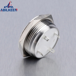 22mm Diameter on off Stainless Steel 12v 24v Momentary Metal <strong>Push</strong> <strong>Button</strong> <strong>Switch</strong> 220v With 4pins - Product Image 5