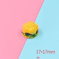 Alimenti in miniatura giocattoli per Hamburger americani misti finti per la casa delle bambole cucina gioca in resina Mini casa delle bambole artigianato accessori
