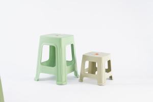 Tabouret en plastique de conception moderne en gros, hauteur réglable, antidérapant, empilable, orange, vert, kaki, meubles de salon, hôtel - Product Image 5