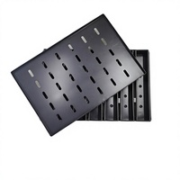 Plaque de cuisson perforée antiadhésive en alliage d'aluminium à 7 cavités, moule à pain de mie commercial, moule à baguette, moule à toast, compatible four pour boulangerie