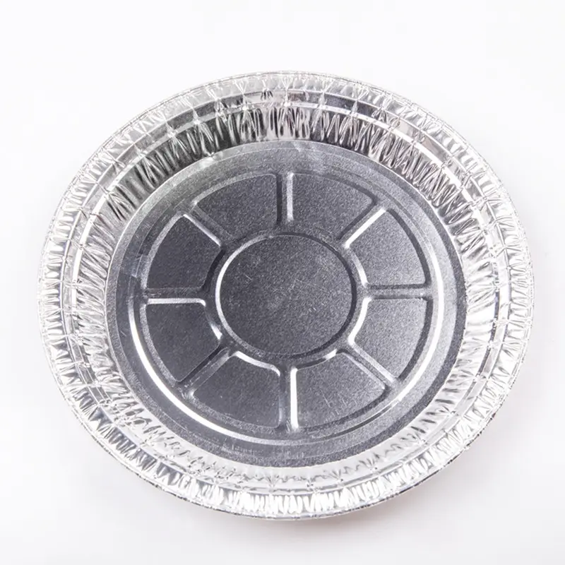 Lebensmittel qualität kommerziell herausnehmen Teller Backen verwenden Back geschirr Torten Dosen 400ml Silber runde Tablett Gebäck Aluminium folie Kuchen formen
