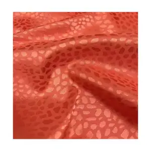beautiful and Shining Jacquard Satin Fabric 100% Polyester Fabric