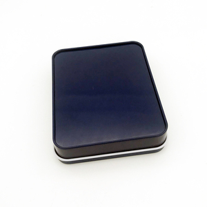 Hộp thiếc kim loại hình chữ nhật có nắp bản lề, in ấn tùy chỉnh, trống, dùng làm hộp quà tặng, in offset - Product Image 4