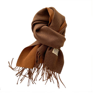 Latest Luxury Chain Pattern Faux Cashmere Scarf <b>Winter</b> <b>Decorative</b> Scarf With Pearl Necklace Ornament - Product Image 5