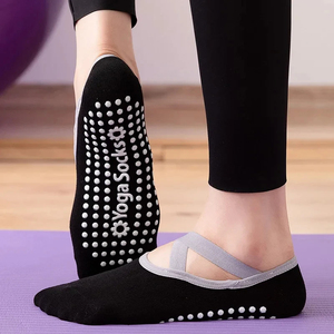 Chaussettes de yoga antidérapantes en coton pour femmes, idéales pour la danse, le sport et le fitness (vente en gros) - Product Image 6