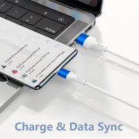 Cable de Carga Rápida 3A de Alta Velocidad, Cable USB-A a Tipo-C con Malla de Nailon Suave, Sincronización de Datos, Compatible con iOS, para Teléfono Móvil y Portátil, OEM