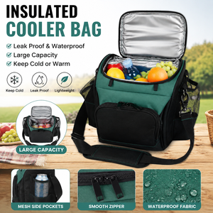 Large Capacity Insulated <b>Cooler</b> Bag Waterproof Soft <b>Cooler</b> Lunch Bag for Picnic Camping Outdoor Travel OEM ODM Custom Logo - Product Image 1