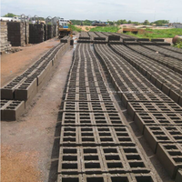 Machine automatique LONTA QM4-45 pour la fabrication de blocs de 5, 6 et 8 pouces, moule pour blocs de pavés creux emboîtables, machine à fabriquer des blocs de ciment et de béton