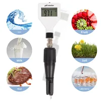 pH-mètre numérique portable PH-98211, testeur d'acidité, testeur de sol avec précision de 0,1, rétroéclairage blanc pour le fromage, la viande, le sol