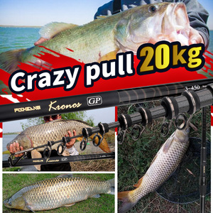 Canne à pêche WildTrek Carbon Jigging & Boat Fishing avec poignée EVA 3,6m-5,3m pour la pêche en mer, en lac et en ruisseau, pour le poisson-chat, la perche, le saumon et la carpe - Product Image 5