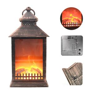 JHD0200309-<span class=keywords><strong>farol</strong></span> de <span class=keywords><strong>chimenea</strong></span> <span class=keywords><strong>Led</strong></span> decorativo, carcasa de plástico con <span class=keywords><strong>efecto</strong></span> de llama de salto alimentada por baterías y USB - Product Image 1