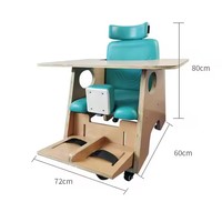 Chaise d'entraînement pour la rééducation médicale de l'hémiplégie, correction posturale spéciale pour enfants de 2 à 6 ans, en bois et cuir, pour la maison