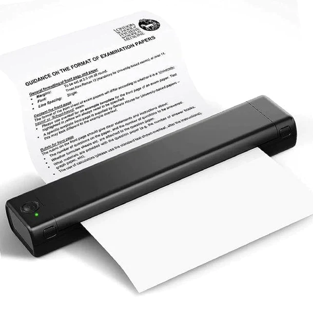 Imprimante Thermique Portable Odaro M08f - Format A4, Bluetooth, Sans Encre - Parfaite Pour Déplacements