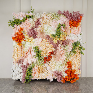 Parete di <span class=keywords><strong>Fiori</strong></span> Artificiali di Alta Qualità con Supporto in Tessuto <span class=keywords><strong>Rosa</strong></span> |   Sfondo per Matrimonio e Decorazione Fotografica per Cerimonie Nuziali - Product Image 3