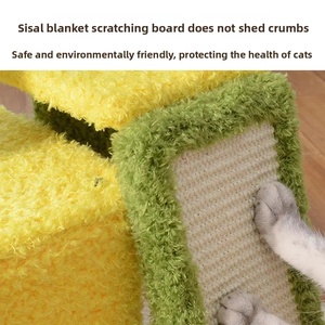 Árbol para Gatos de Grado E0 con Poste Rascador de Sisal Natural, Condominio Acogedor, Percha Estable, OEM, Personalizado, Venta al por Mayor - Product Image 3