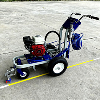 Machine de marquage routier manuelle durable à pulvérisation à froid pour la marquage des lignes, expédition mondiale, pour parkings, aéroports, routes et ateliers