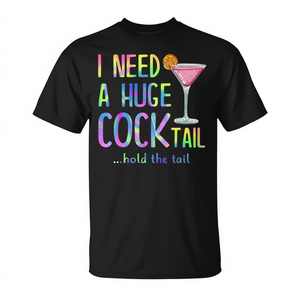 Necesito un enorme cóctel, camiseta para hombres con chistes para adultos sobre bebidas - Product Image 2