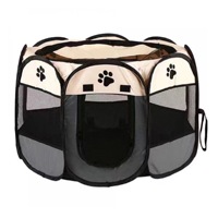 Tente de jeu pour chien et chat en tissu Oxford 600D semi-circulaire, personnalisable avec logo imprimé, écologique, durable, imperméable, avec bouton-pression