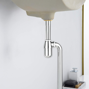 Direct Selling Bathroom <strong>P</strong> <strong>Trap</strong> Copper <strong>P</strong> <strong>Trap</strong> for Sink Kitchen Sink Siphon <strong>with</strong> Clean Out - Product Image 2