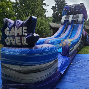 <span class=keywords><strong>Toboggan</strong></span> <span class=keywords><strong>aquatique</strong></span> gonflable sur le thème des jeux vidéo, avec manette de <span class=keywords><strong>jeu</strong></span>, pour les enfants, location pour fêtes - Product Image 2