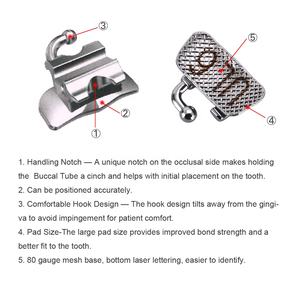 Toptan fiyat ortodontik 1st Molar MBT 022 tek işaretli tüpler diş bukkal tüpler - Product Image 3