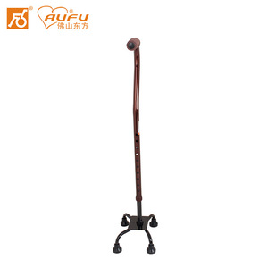 ไม้เท้าอลูมิเนียมอัลลอยด์แบบสี่ขาปรับระดับความสูงได้สำหรับผู้สูงอายุ - Product Image 2