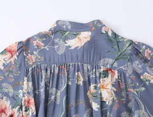 <span class=keywords><strong>Vestido</strong></span> <span class=keywords><strong>Midi</strong></span> Estampado Personalizado 2026 para Mujer con Botones Delanteros y Cintura Ajustable, <span class=keywords><strong>Vestido</strong></span> <span class=keywords><strong>Camisero</strong></span> Versátil con Cinturón de Lazo, OEM/ODM por Fábrica China - Product Image 4