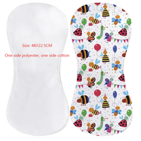Bavoirs personnalisés pour nouveau-né, réutilisables, écologiques, doux pour la peau, à porter sur l'épaule, en polyester imprimé, serviette fantaisie pour la salle de bain
