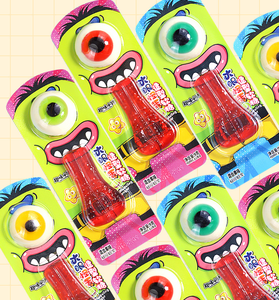 Caramelos de Goma con Forma de Lengua de Monstruo de Ojos Grandes, Sabor Afrutado, Dulces de Halloween en Caja, Divertidos y Deliciosos - Product Image 6
