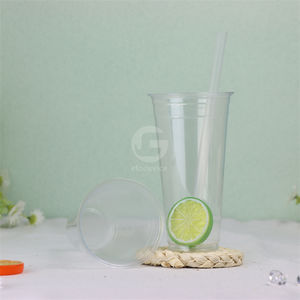 Vasos de Bebidas de Pared Simple de PP Transparente de 90 mm de Diámetro, Modelo EPT-700, Impresión Digital con Logotipo Personalizado - Product Image 5