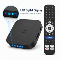 Boîtier TV Android X5S 1000M Ethernet, Android 14, Quad Core, 4K 60fps, Wi-Fi double bande 2.4G/5GHz, LAN Gigabit, Lecteur multimédia