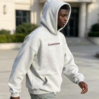 Sweat-shirt à capuche uni personnalisé, sweat-shirt en polaire vierge, fabricants de sweats à capuche OEM pour les marques de vêtements, impression par transfert DTF