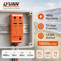 Parafoudre Solaire Photovoltaïque AC DC SPD 20KA 40KA 2P 4P 2 Pôles 4 Pôles T2 500V 600V 800V 1000V 1200V Dispositif de Protection Contre les Surtensions