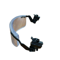 Haute ténacité Transparent incurvé tactique écran facial équipement de protection extérieur formation visière masque pour casque tactique